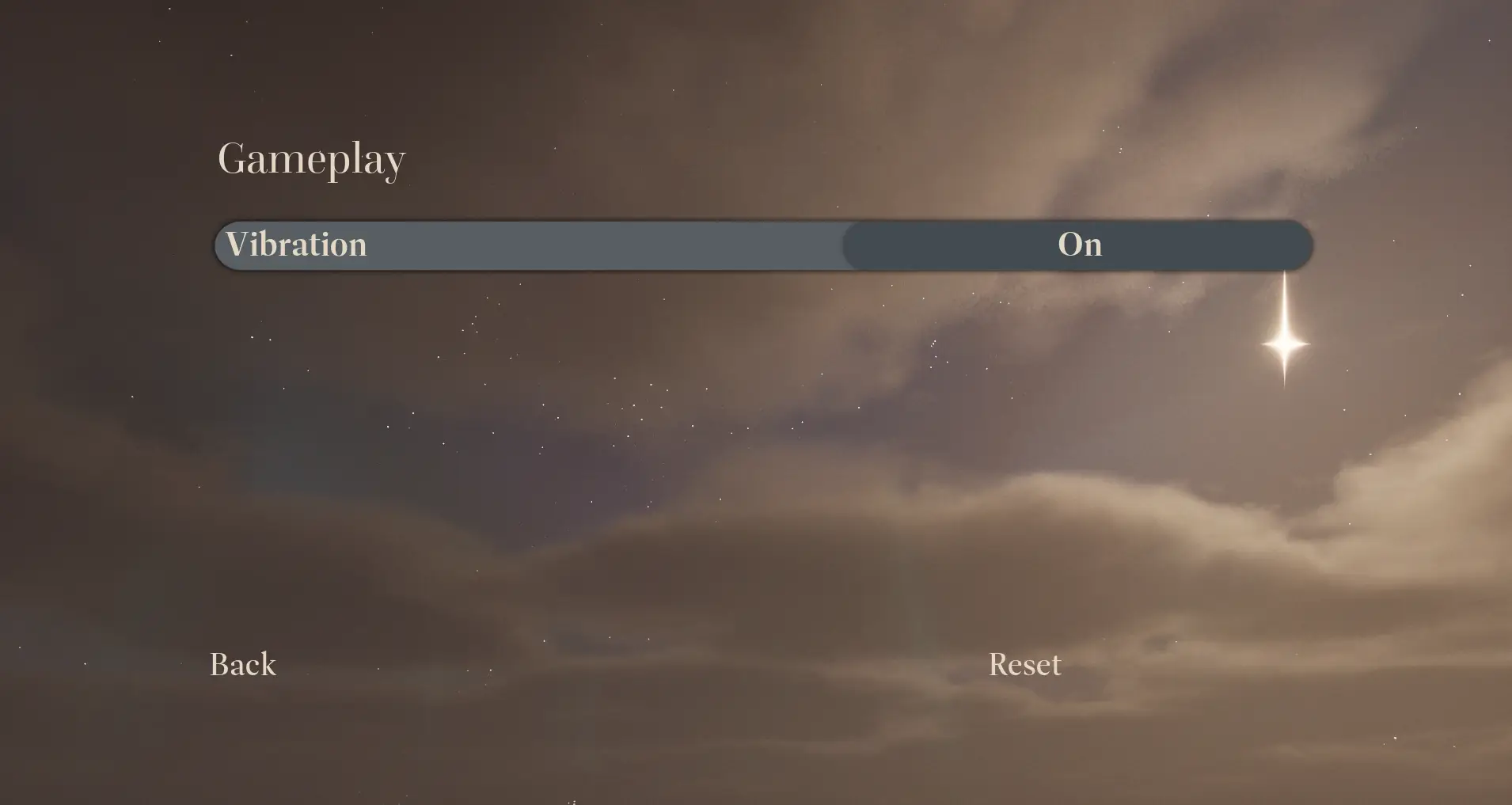 Menu Gameplay
